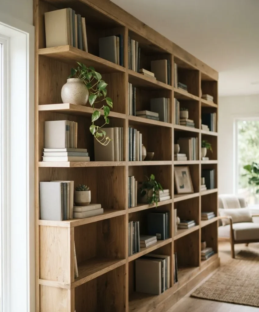 Style open shelving with intention