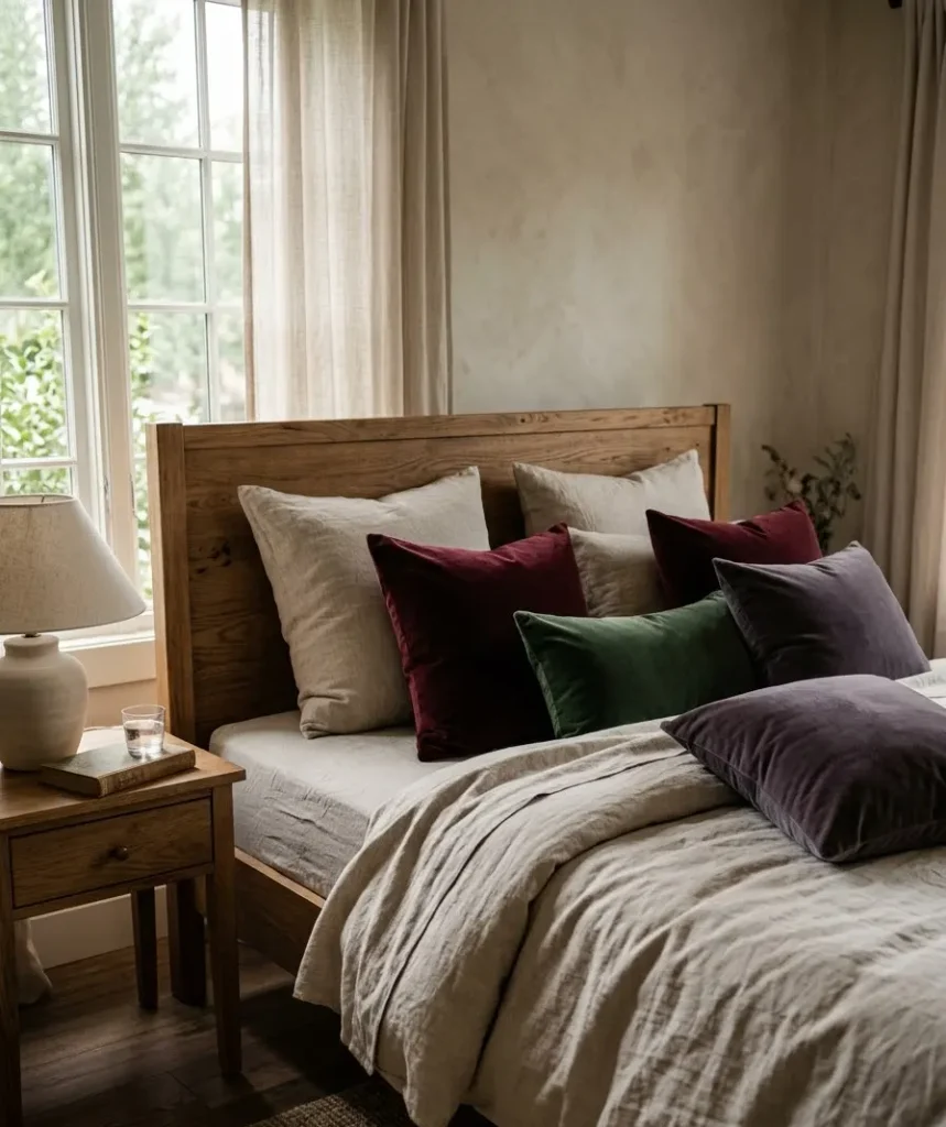 Swap a few accent pillows 