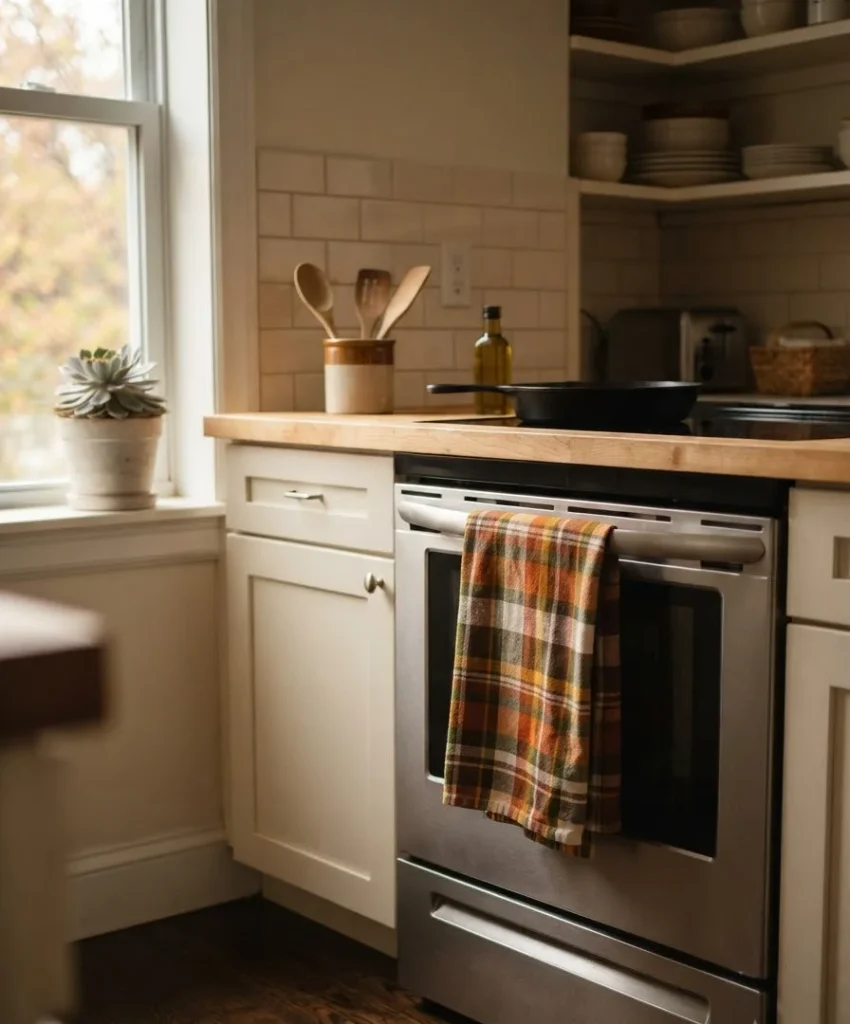  Swap dish towels for a fall print