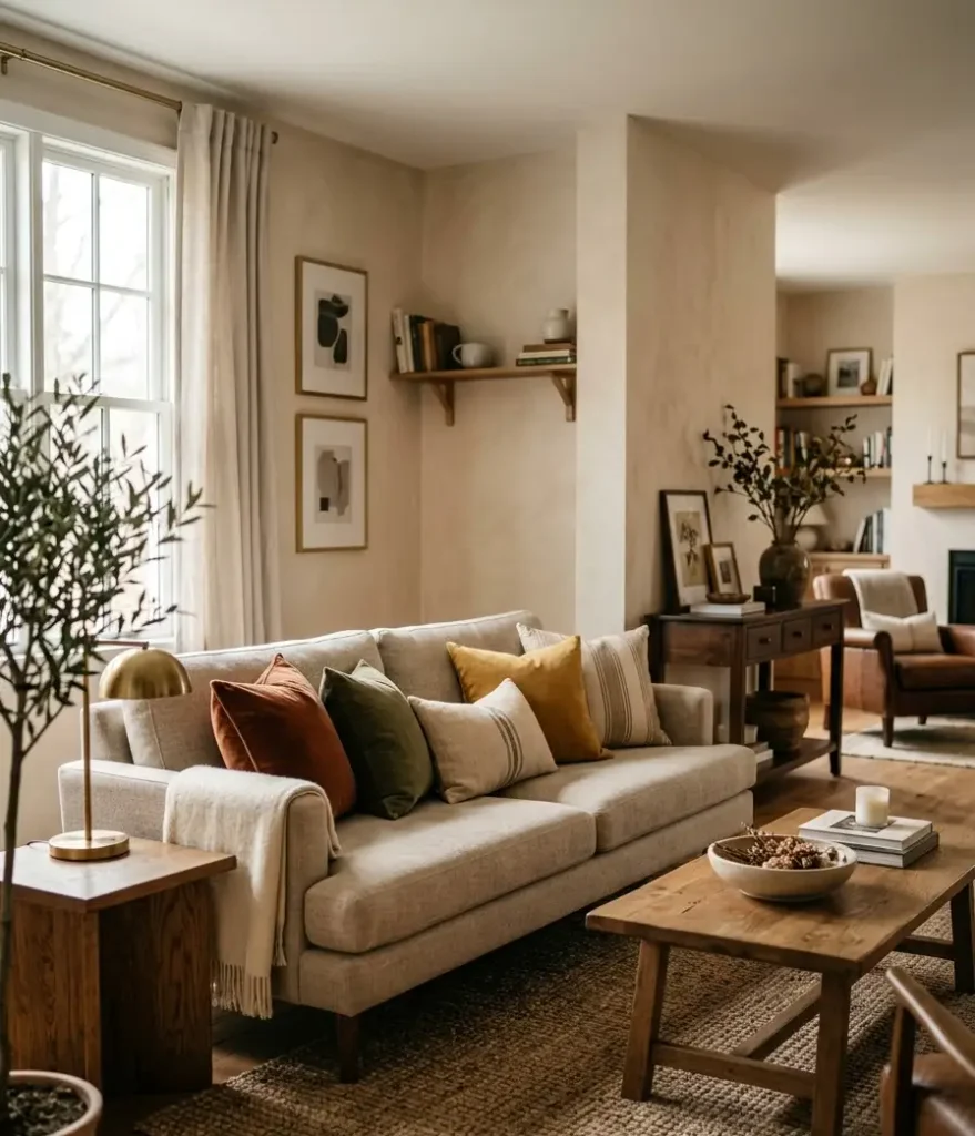  Swap out your accent pillows