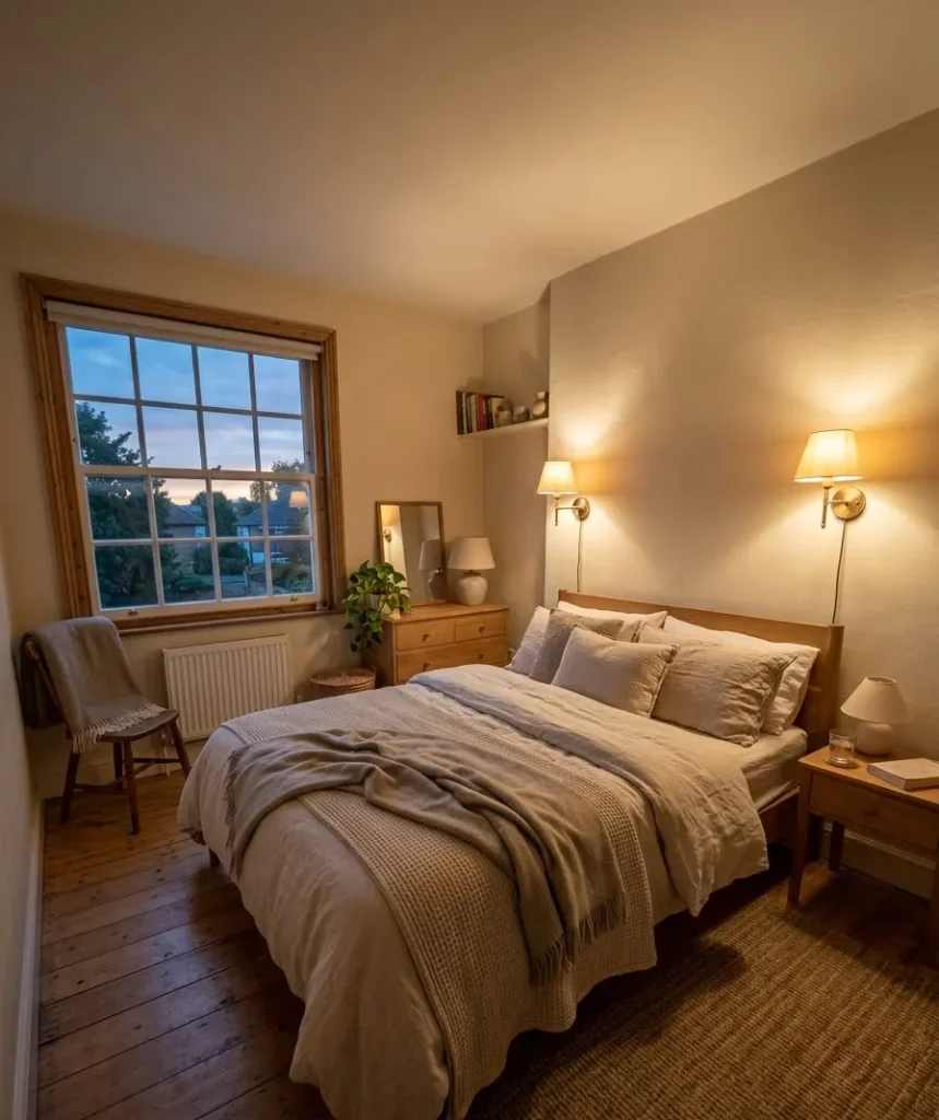Swap table lamps for wall