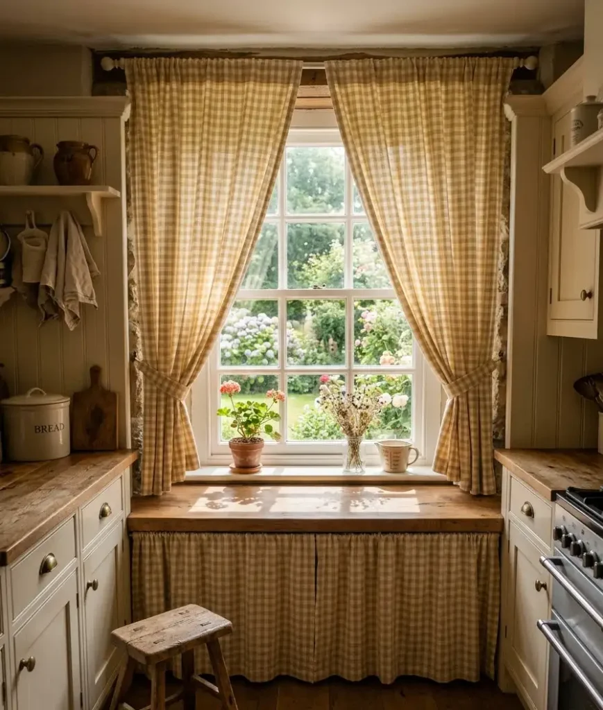 Swap your kitchen curtains