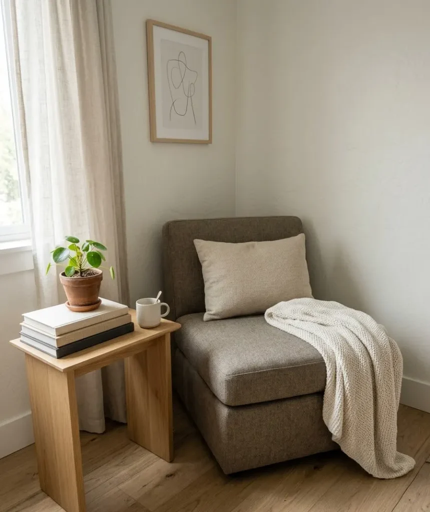 The armless slipper chair