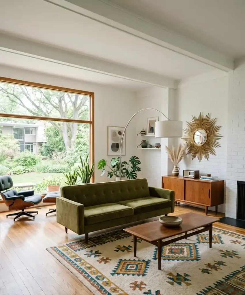 The mid-century modern room