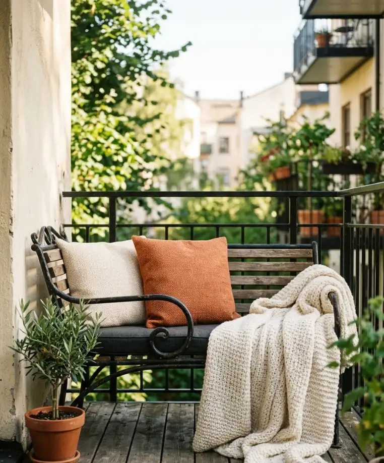 Throw pillows and blankets