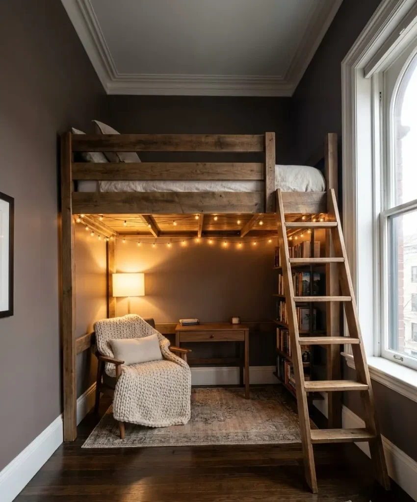 Try a loft bed if your ceiling hits 9 feet