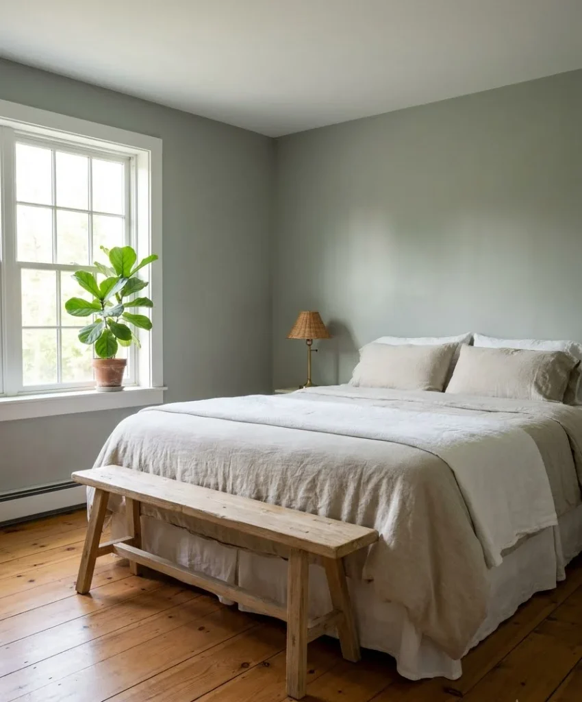 Try a soft sage green