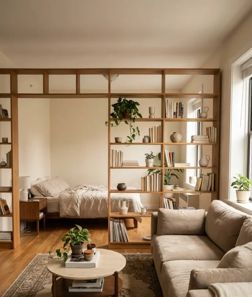 Turn a bookshelf