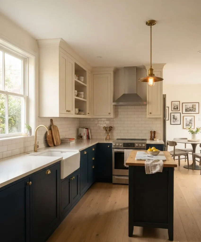 Two-tone cabinets