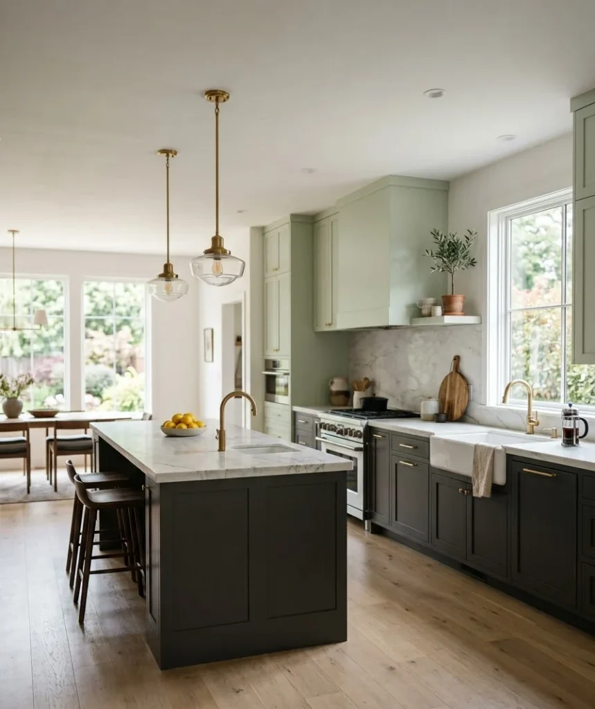 Two-tone cabinets