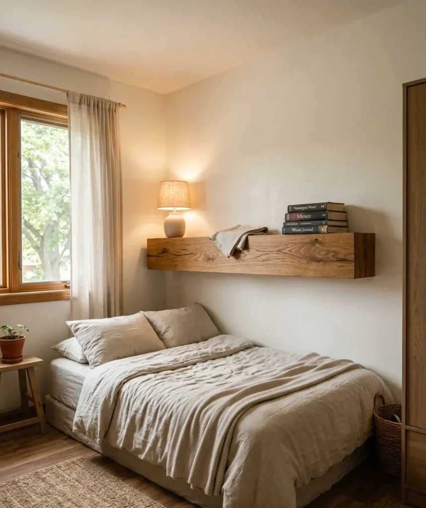 Use a wall-mounted headboard