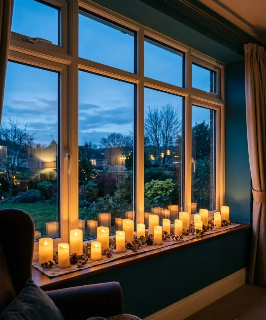 Use battery candles in your windows