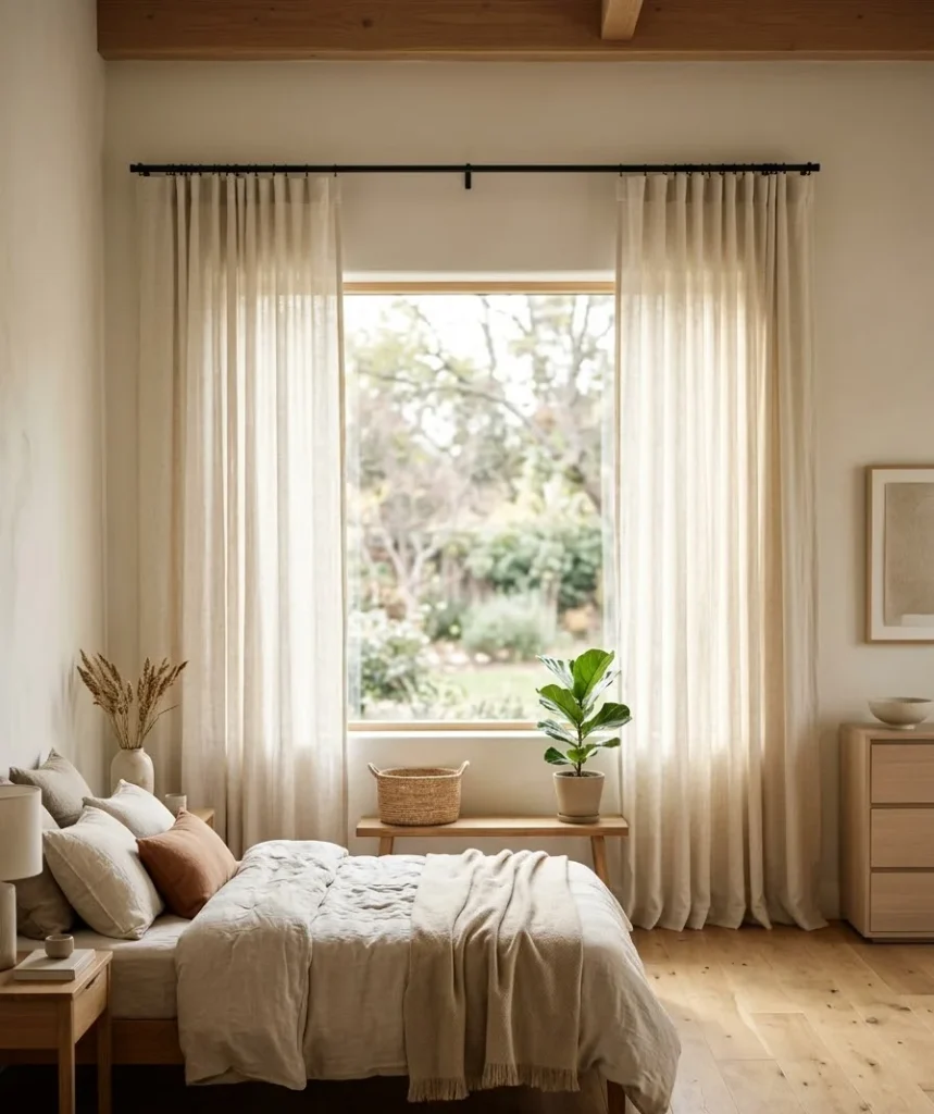 Use curtains hung high