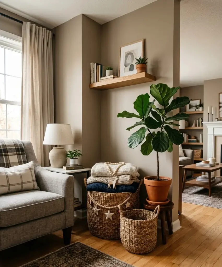 Use nesting bins for ornament storage