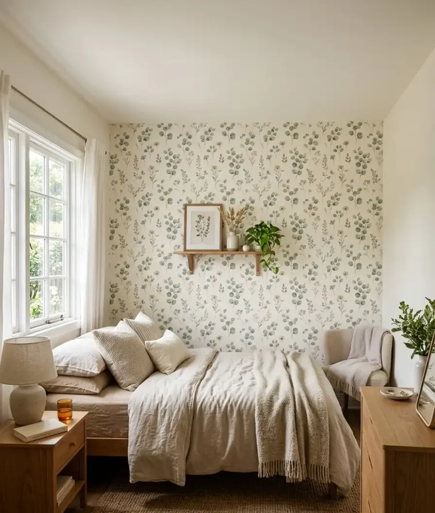 Use removable wallpaper on one