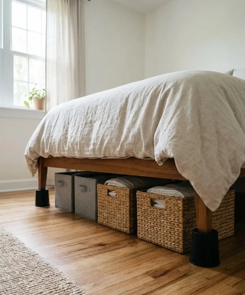Use the space under the bed