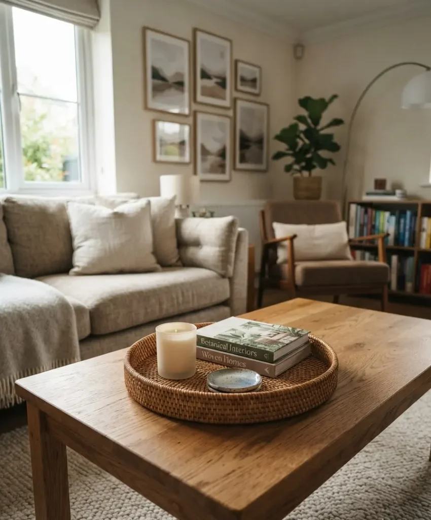 Use trays to corral clutter