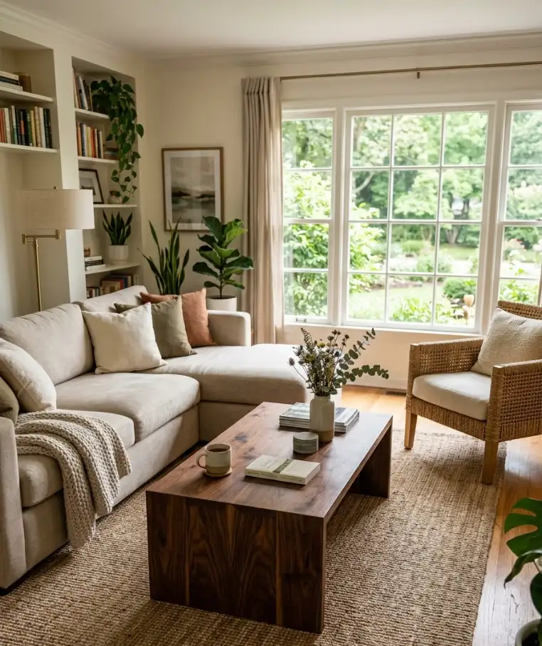 Use wood tones generously