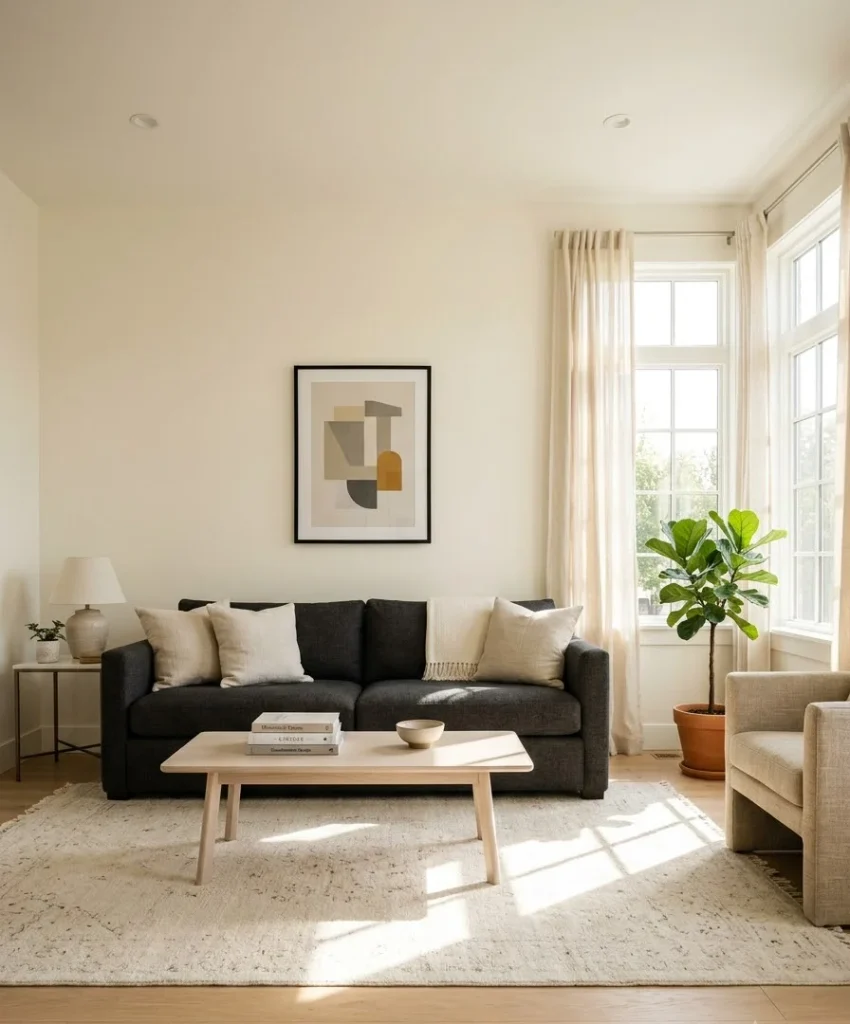 Warm white walls