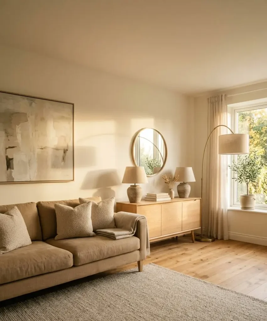 Warm white walls