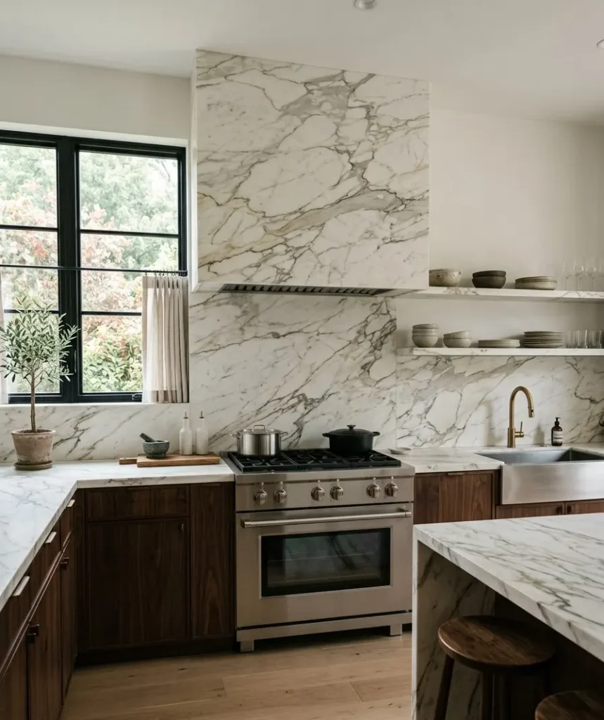 Waterfall countertops