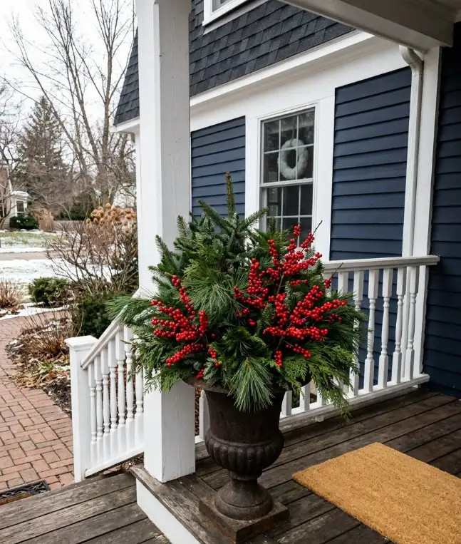 Winter berries mixed into