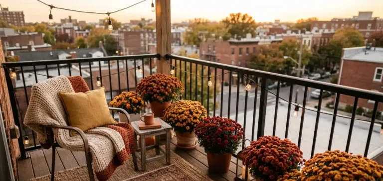 fall balcony