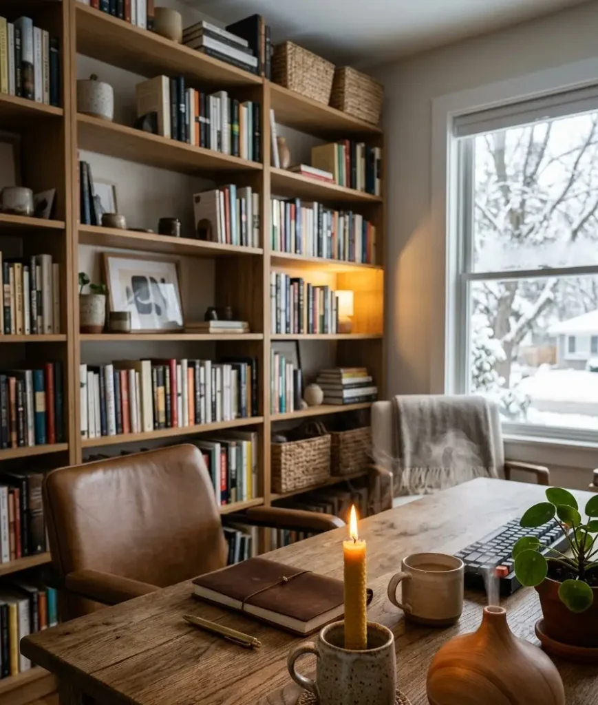 se candles or a diffuser with warm scents