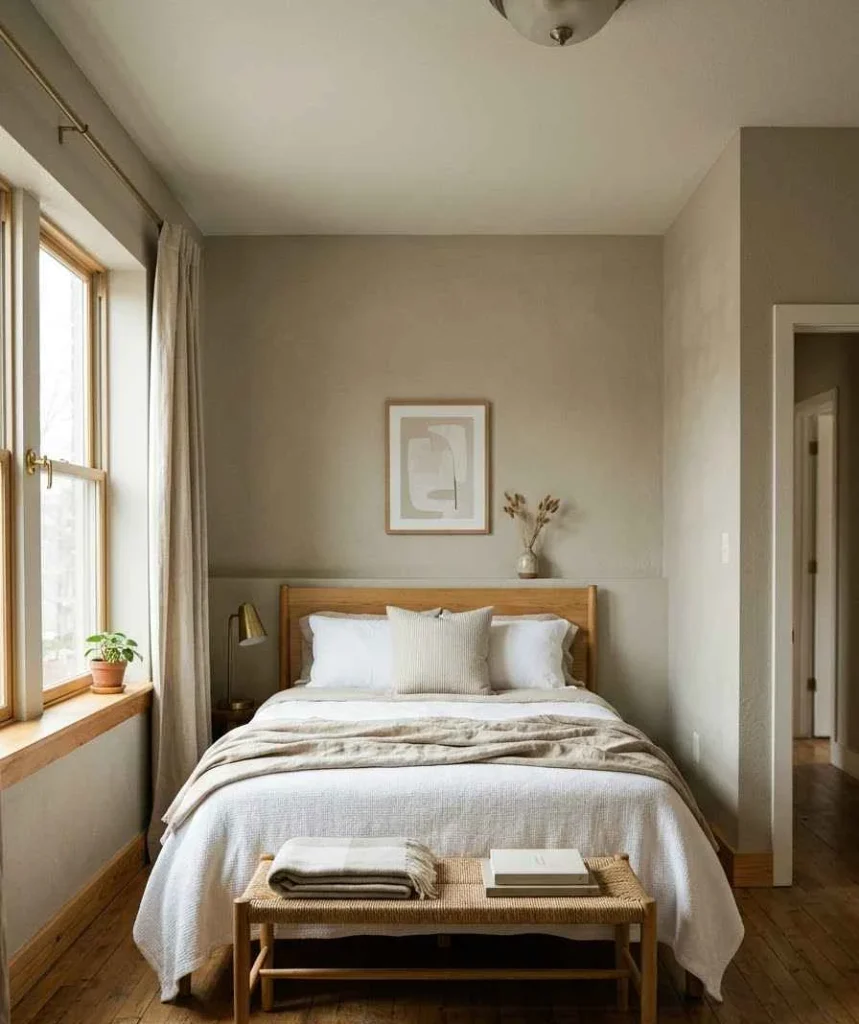 Try one dark wall instead