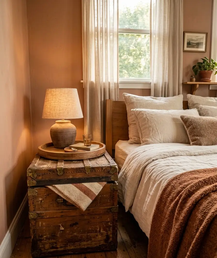urn a trunk into a nightstand