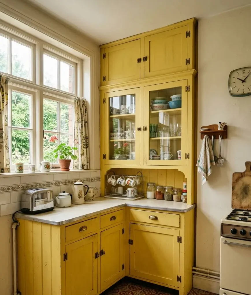 vintage Hoosier cabinet 
