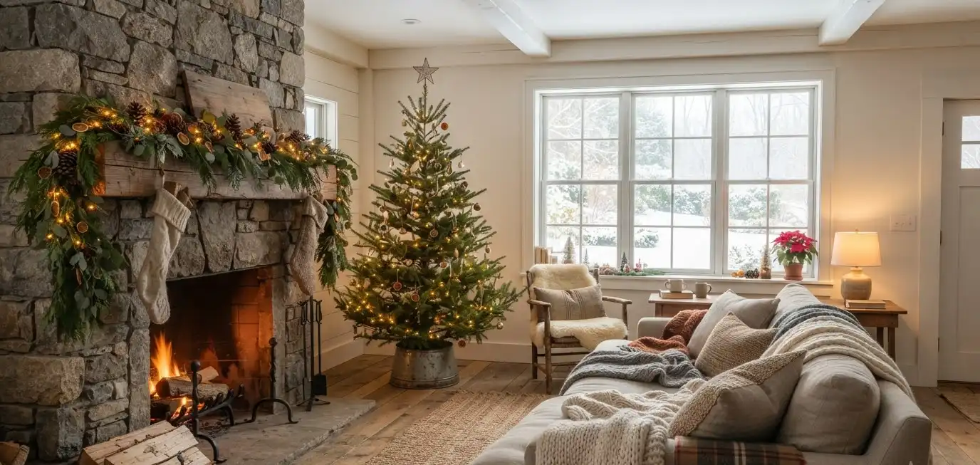 20 Cozy Farmhouse Rustic Christmas Decor Ideas For Every Room