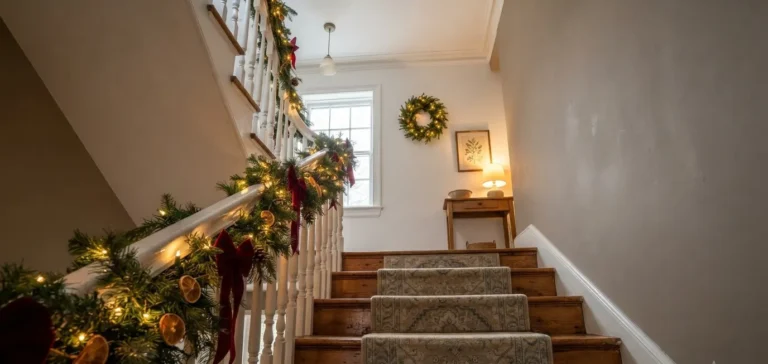 25 Small Staircase Christmas