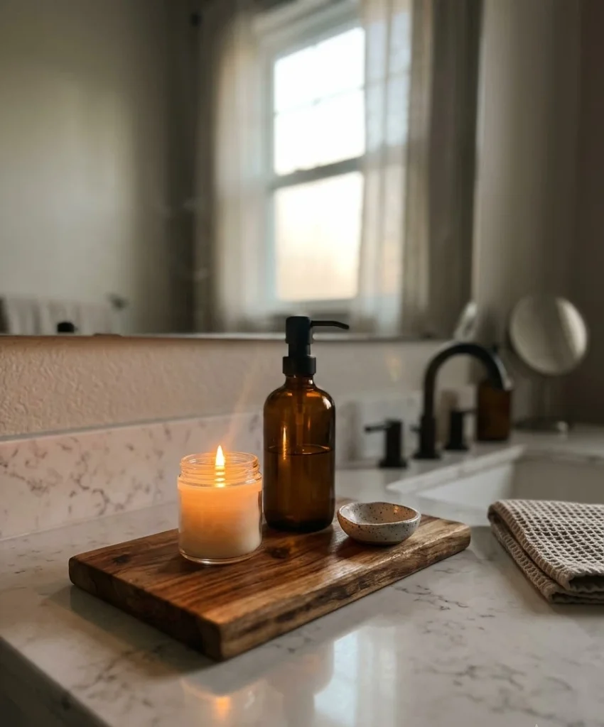 A candle and soap moment