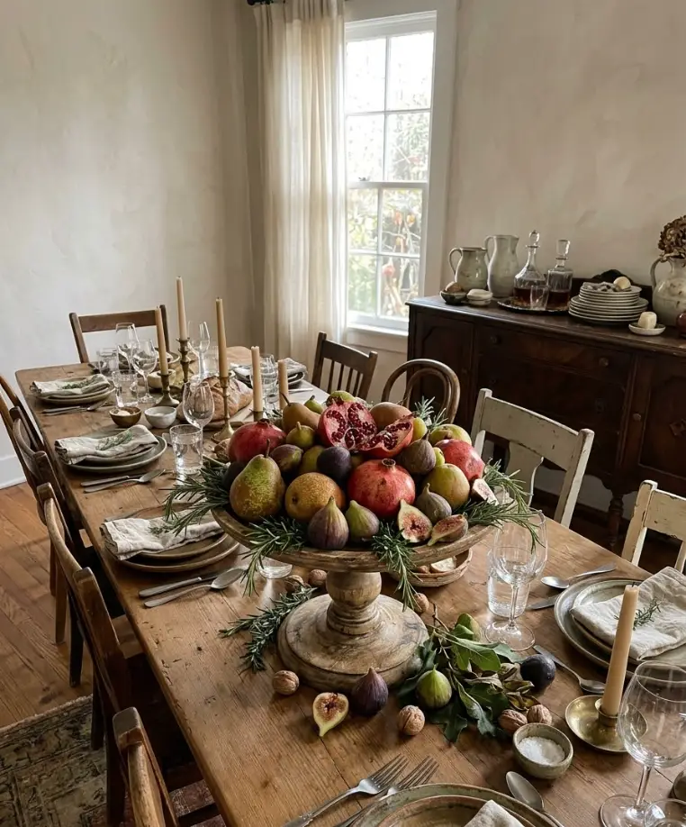 A fruit centerpiece