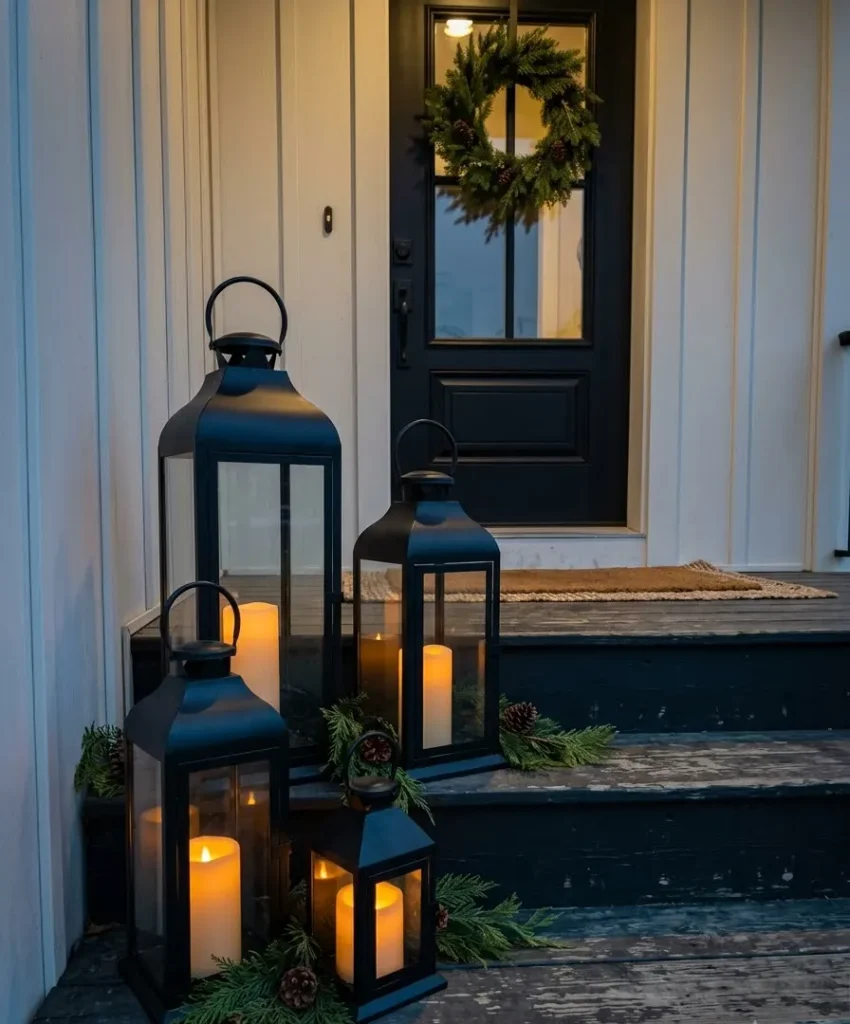 A thrifted lantern cluster