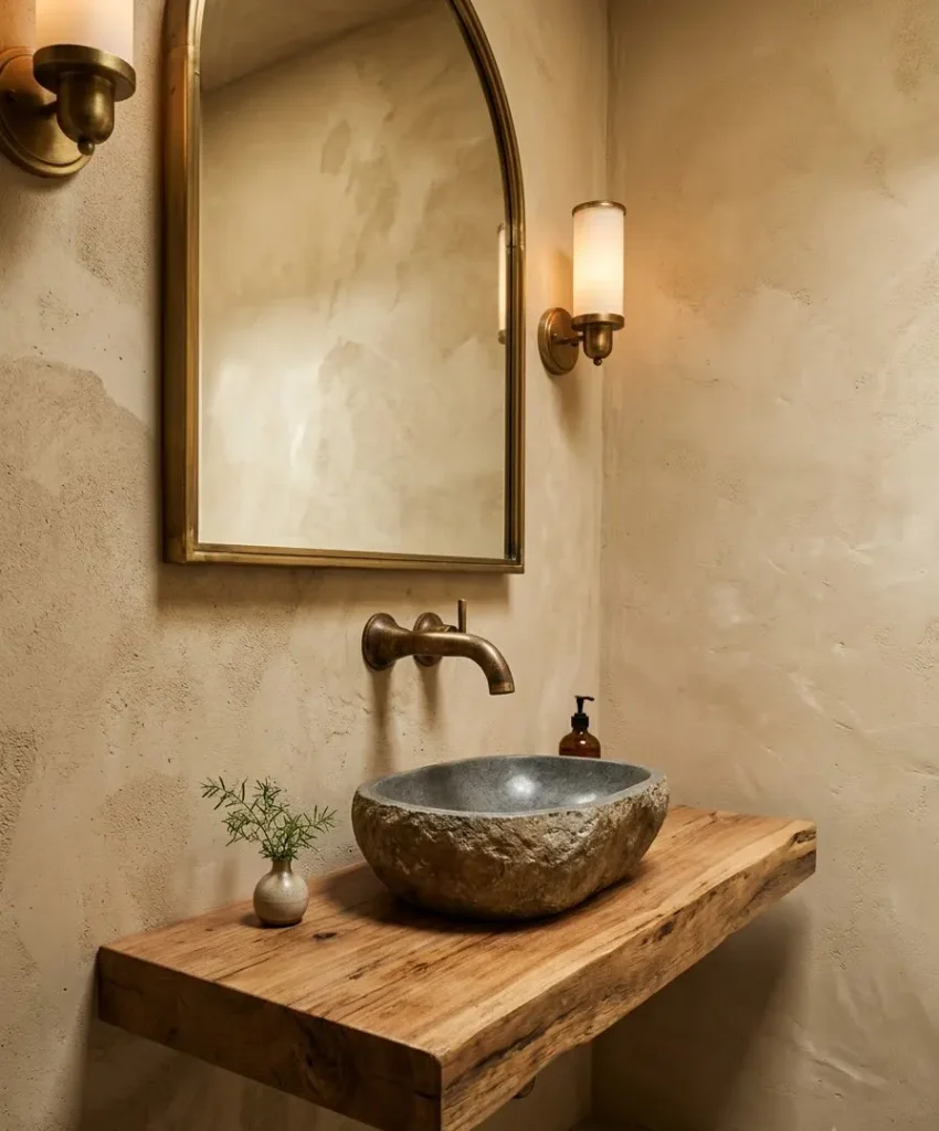 A wall-mounted faucet