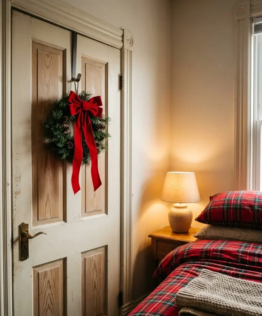 Finish with a red bow on the door