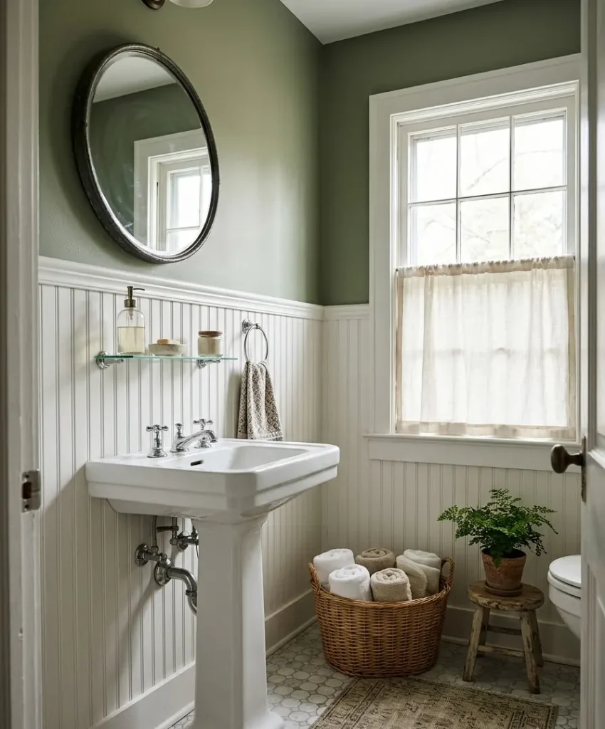 Add peel-and-stick beadboard or