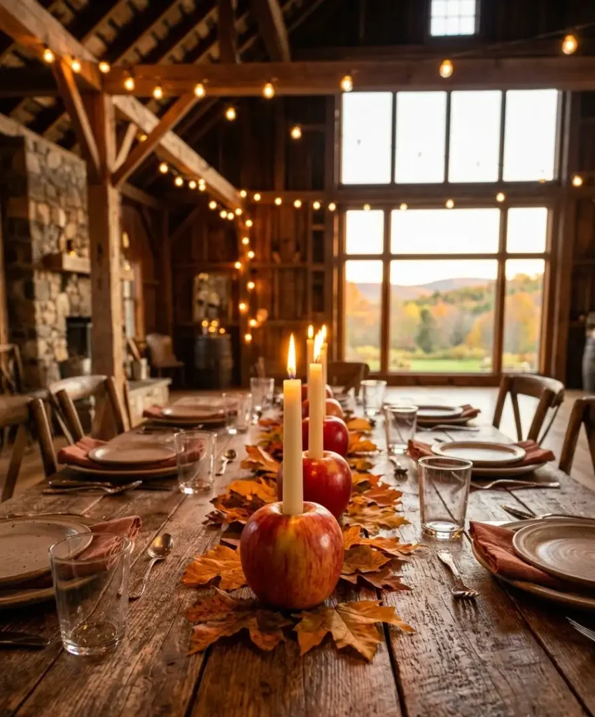 Apple candle holders