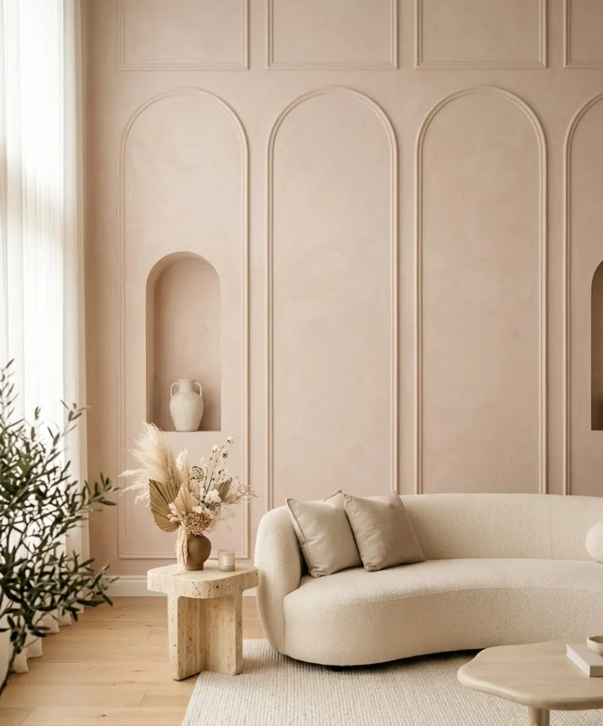 Arched molding panels