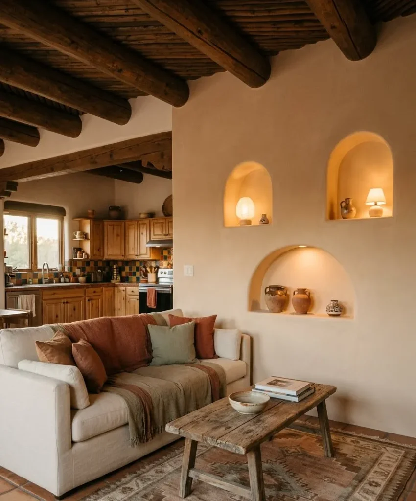 Arched wall niches