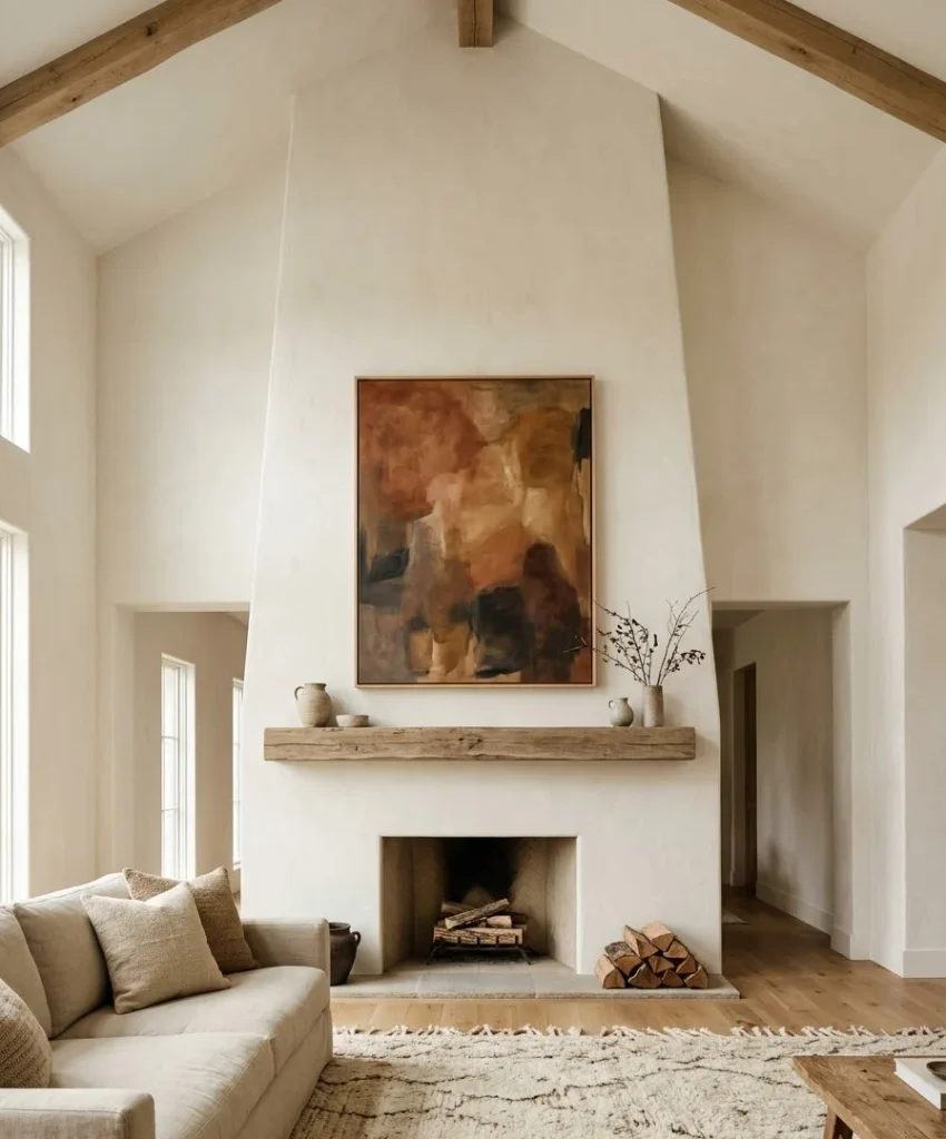 Art above the mantel