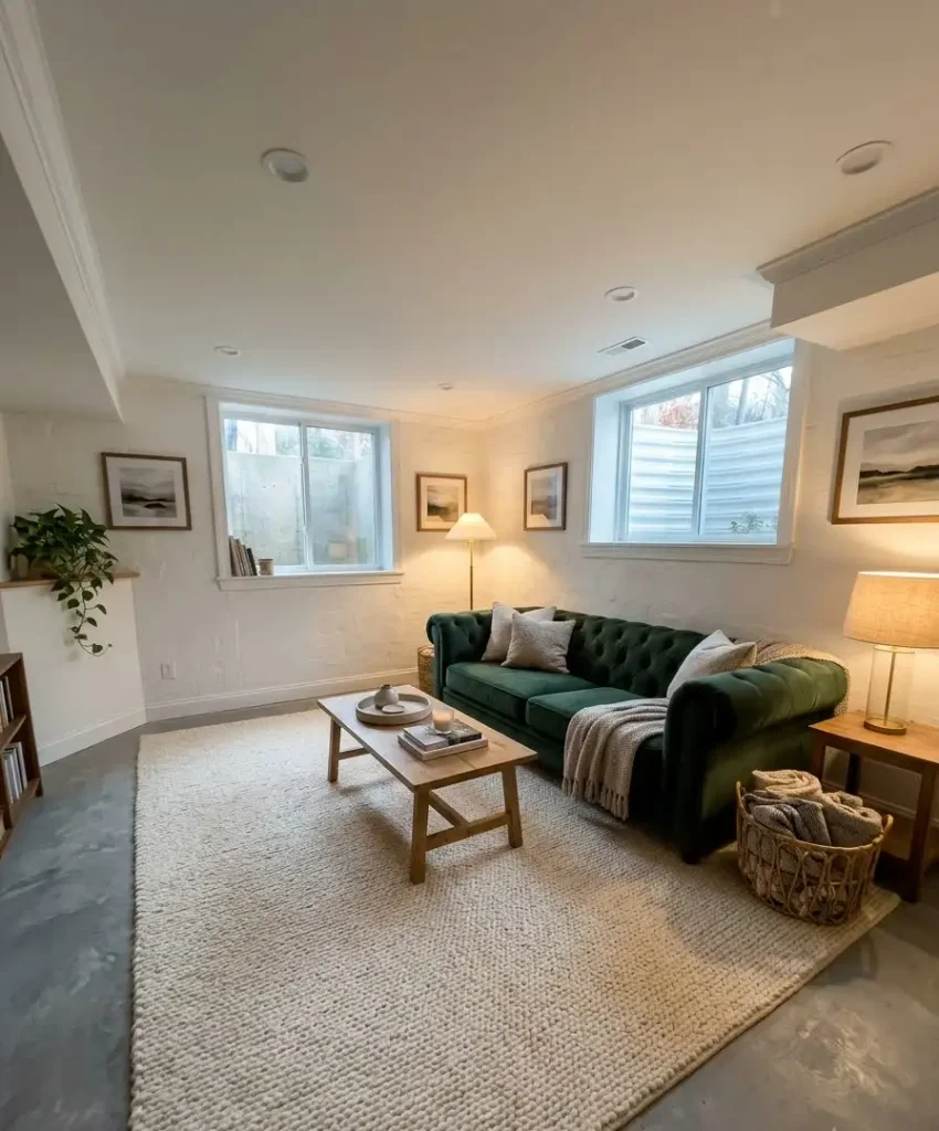 Basement family room