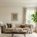 Beige Chesterfield