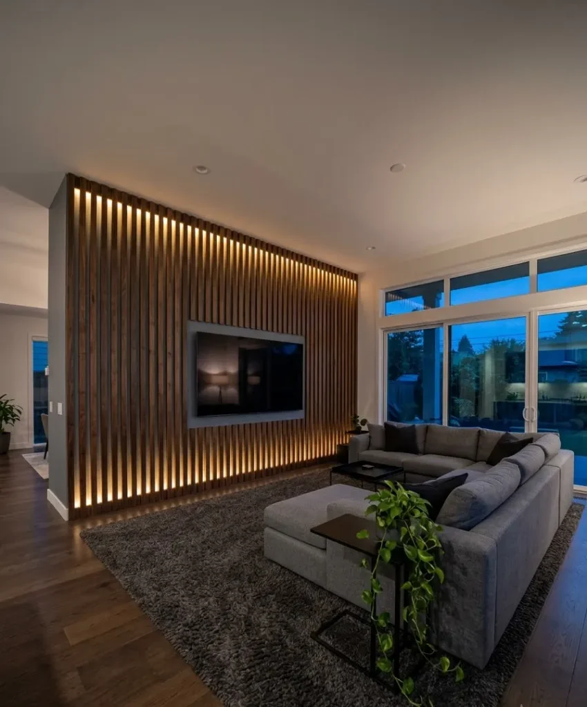 Black-framed walnut