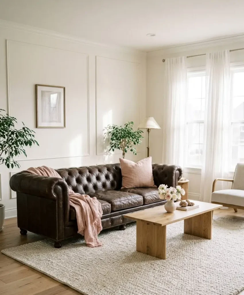 Blush pink accents