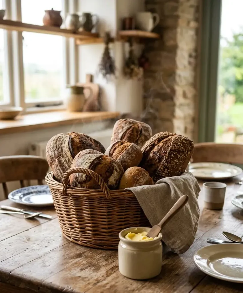 Bread basket centerpiece