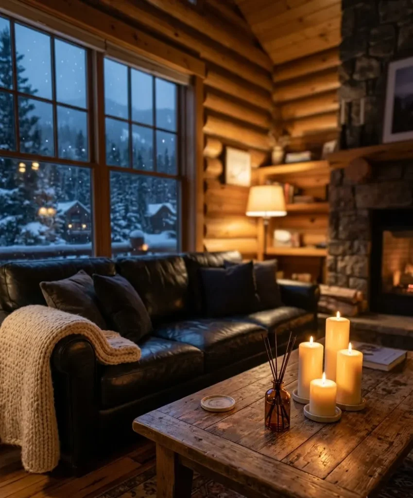 Candles and a scented diffuser