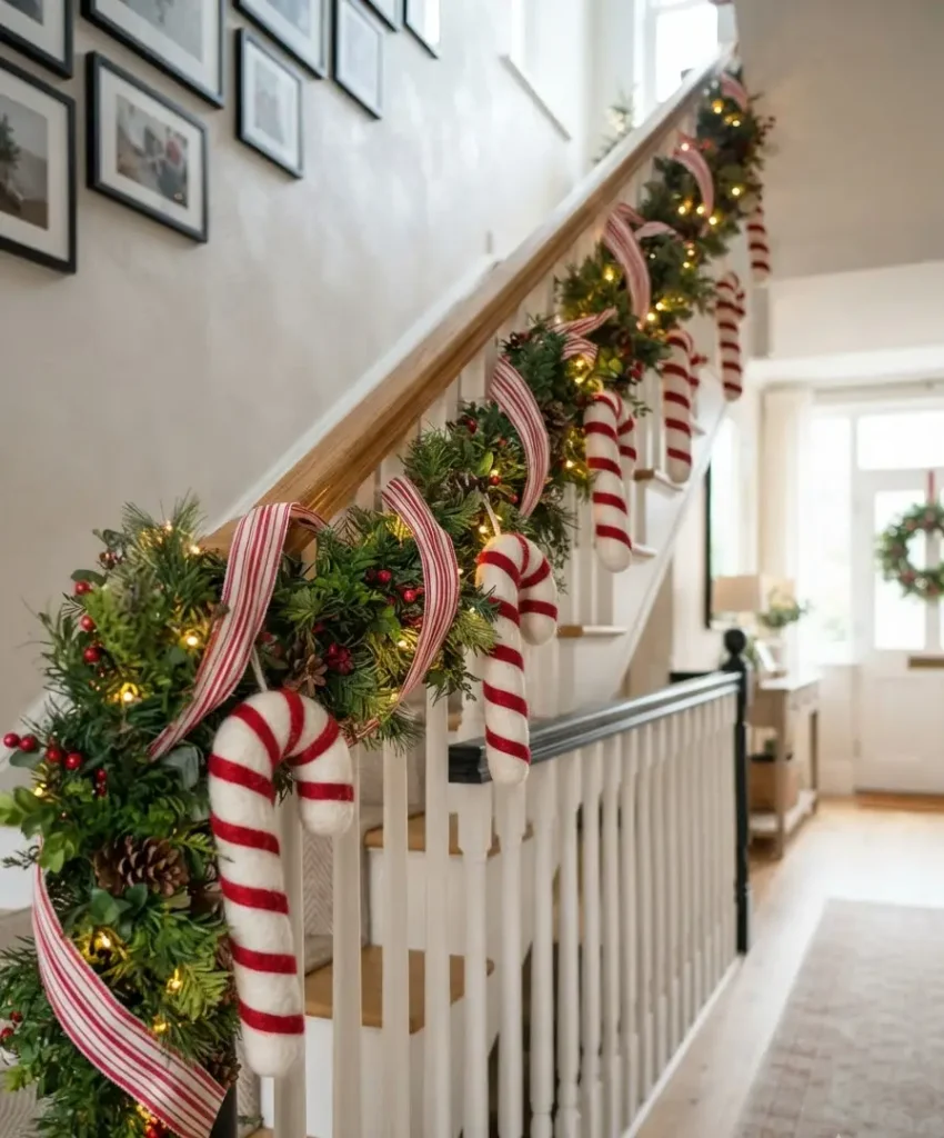 Candy cane and peppermint swirl